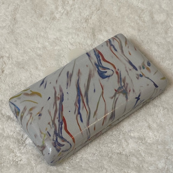 Sondra Roberts Paint Splash Clutch - Picture 7 of 8